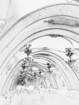 欧式线描图案