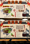 牛肉米线背景墙