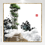水墨远山