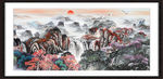 中堂画山水