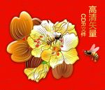 蜜蜂采蜜图