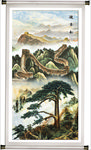 国画迎客松