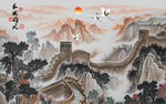 长城电视背景墙