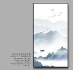 水墨山水装饰画 山水玄关画
