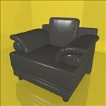 沙发模型 休闲沙发 软体家具