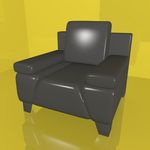 沙发模型 休闲沙发 软体家具