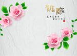 牡丹颂牡丹花玉雕中式电视背景墙