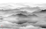 中国风山水画