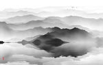 中国风山水画