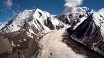 航拍鸟瞰雪山山峰山顶山脉冰雪积