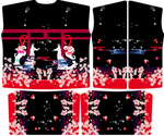 和服狐狸花朵