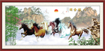 骏马图
