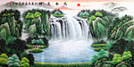 山水招财画