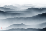 意境山水画抽象山水意境山水画
