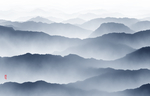 抽象山水背景