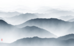 水墨山水新中式山水