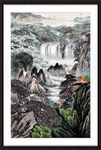 竖幅山水画