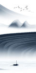 最新山水画玄关 TIF分层