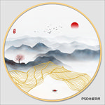 禅意山水画