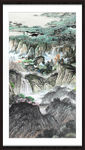 竖幅山水画