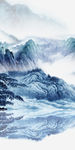 现代轻奢山水画 TIF分层
