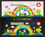 垃圾分类文化墙或展板