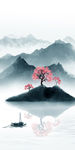 意境山水玄关风景 TIF分层