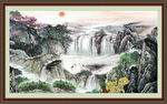 巨幅山水画