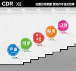 校园楼梯标语