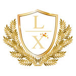 logo圆形手绘金色植物叶子金