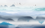 水墨山水画