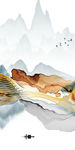 别墅山水画玄关图 TIF分层