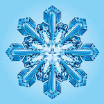 矢量冰晶雪花珠宝设计