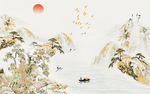 金色山水