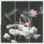 鲤鱼荷花