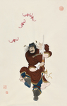 古典工笔钟馗装饰画