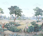 高清北欧热带风景油画风景