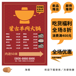 火锅店指示牌