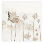 泼墨荷花