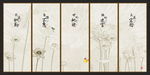 荷花挂画
