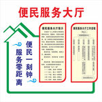 便民服务大厅文化墙