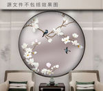 新中式工笔花鸟
