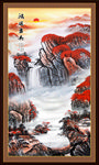竖幅山水画