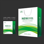 绿色手提袋 手提袋设计 手提袋