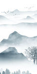 过道玄关山水国画 tif分层