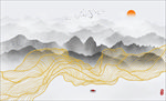 抽象山水画