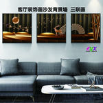 北欧装饰画 无框画 三联画