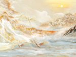 旭日东升大理石纹