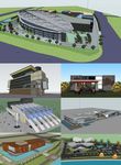 展览馆建筑模型