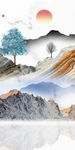 奢华山水玄关图 TIF分层